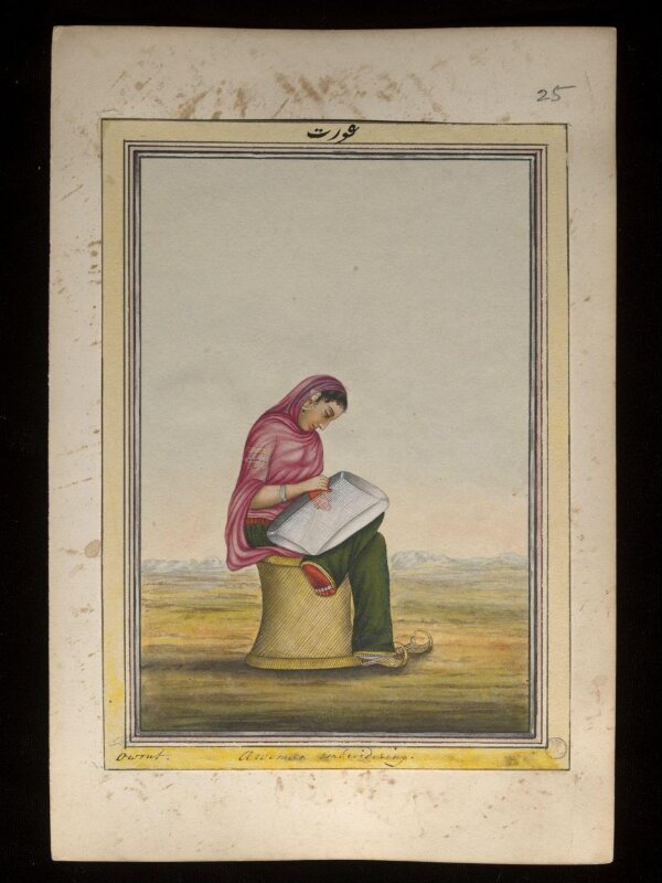 An album containing fifty-three drawings depicting occupations.
