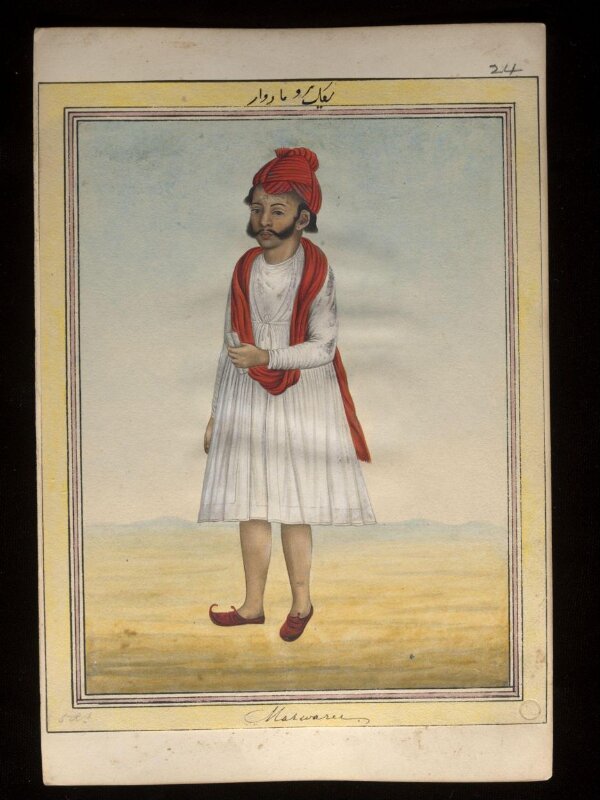 An album containing fifty-three drawings depicting occupations.