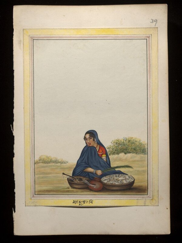 An album containing fifty-three drawings depicting occupations.