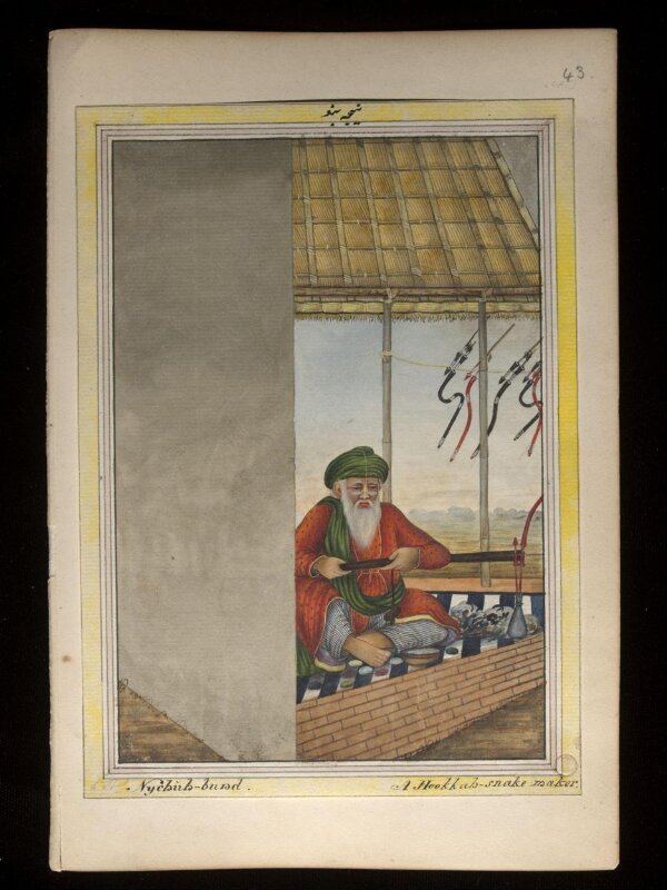 An album containing fifty-three drawings depicting occupations.