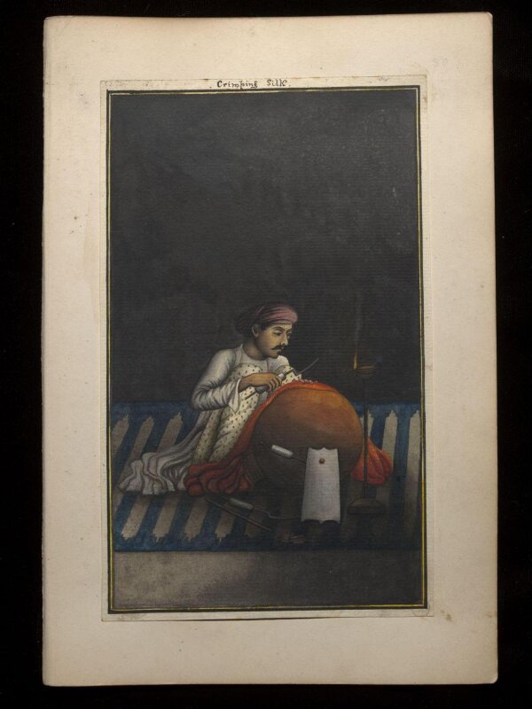 An album containing fifty-three drawings depicting occupations.