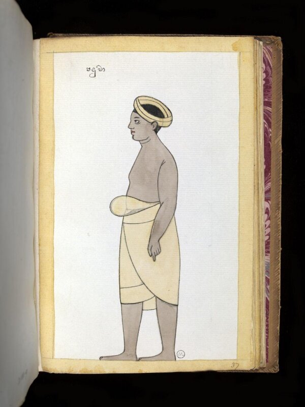 One of sixty-three drawings from an Album depicting Sinhalese occupations and castes.