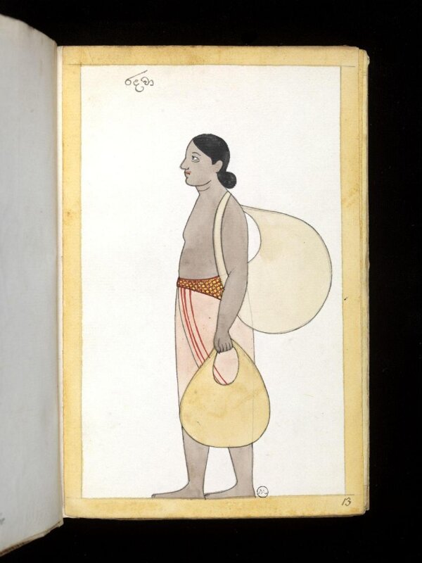 One of sixty-three drawings from an Album depicting Sinhalese occupations and castes.