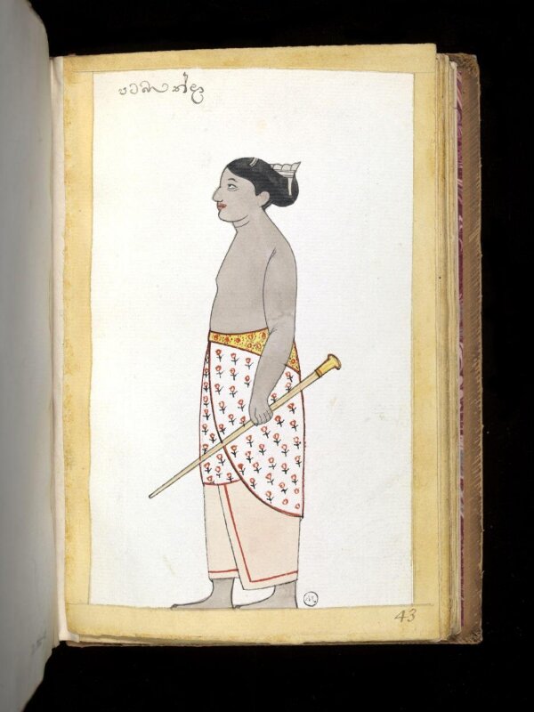 One of sixty-three drawings from an Album depicting Sinhalese occupations and castes.