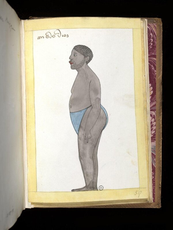 One of sixty-three drawings from an Album depicting Sinhalese occupations and castes.