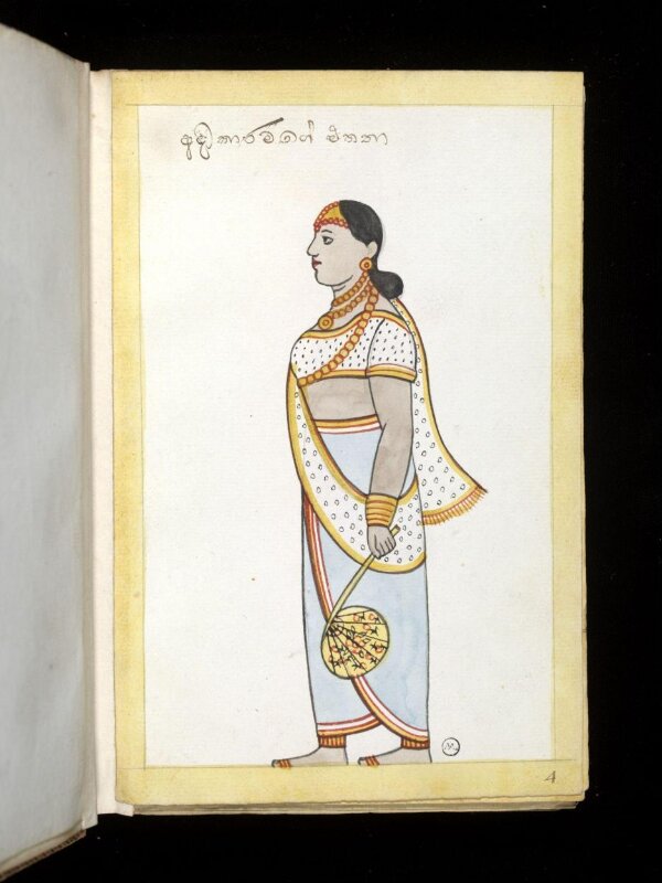 One of sixty-three drawings from an Album depicting Sinhalese occupations and castes.
