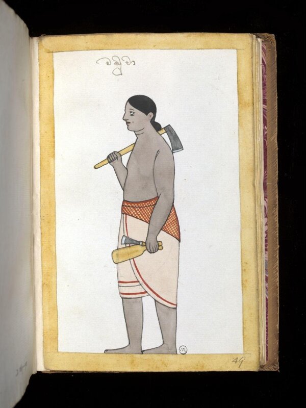 One of sixty-three drawings from an Album depicting Sinhalese occupations and castes.
