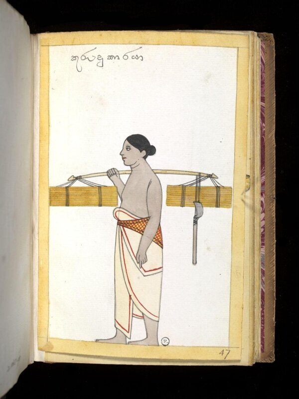 One of sixty-three drawings from an Album depicting Sinhalese occupations and castes.
