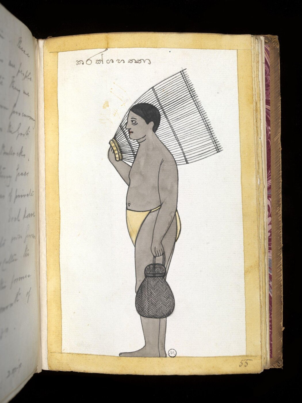 Unknown, One of sixty-three drawings from an Album depicting Sinhalese occupations and castes.