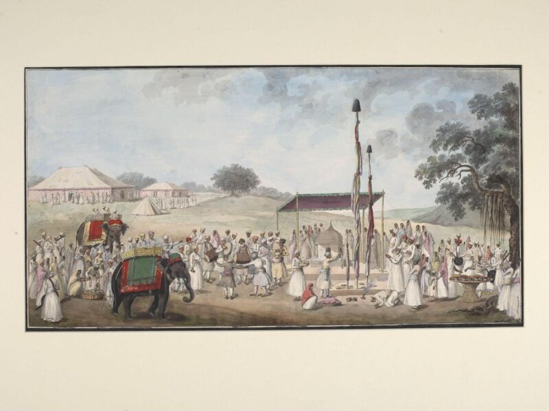 A Muslim festival at a tomb of a saint