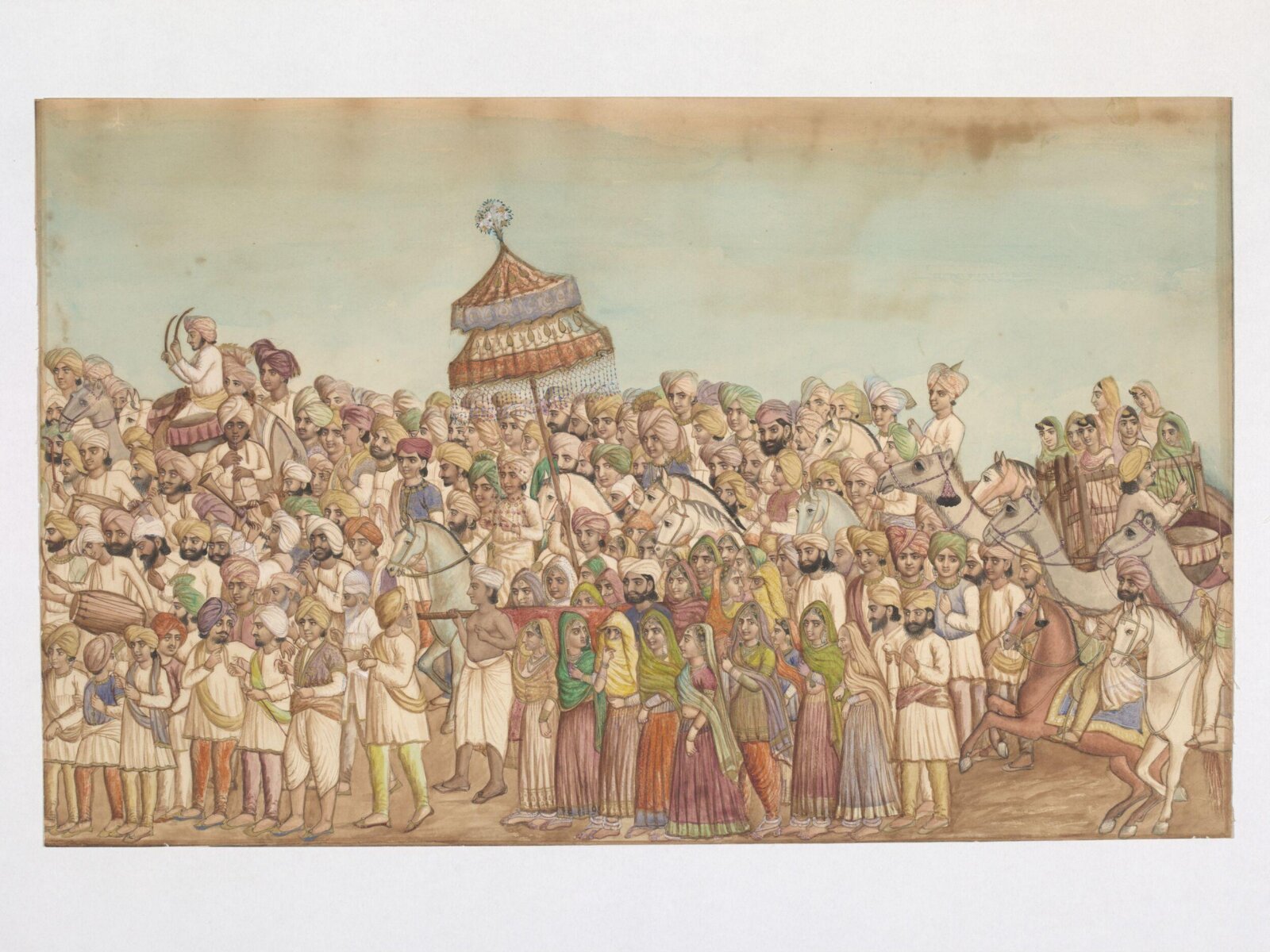 Sikh marriage procession, ca. 1860