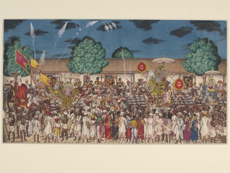 Shaivite procession at night