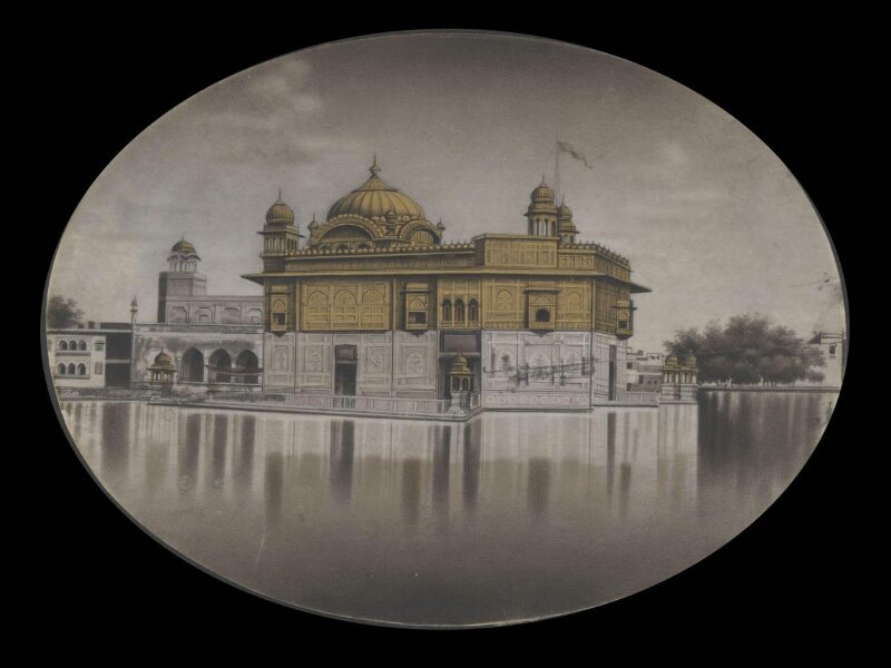 One of three views of the Golden Temple