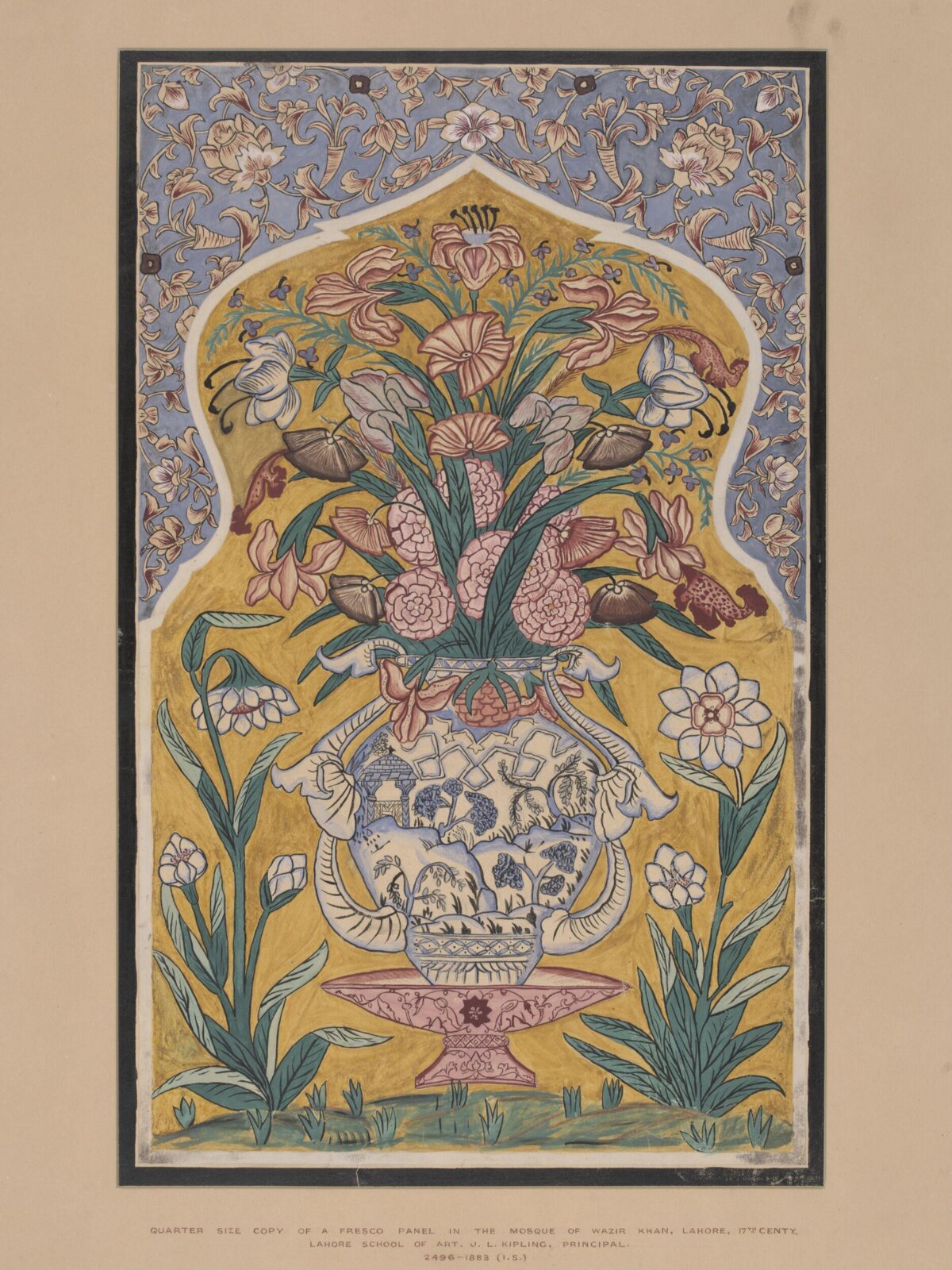 Painting, Din Muhammad, 1870-1883