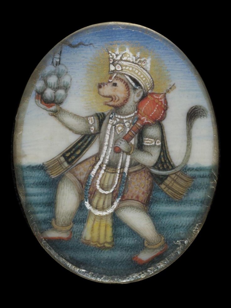 One of nine paintings depicting Hindu deities. top image