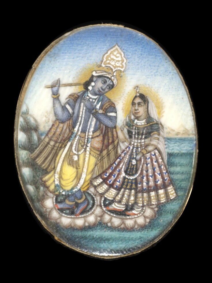 One of nine paintings depicting Hindu deities. top image