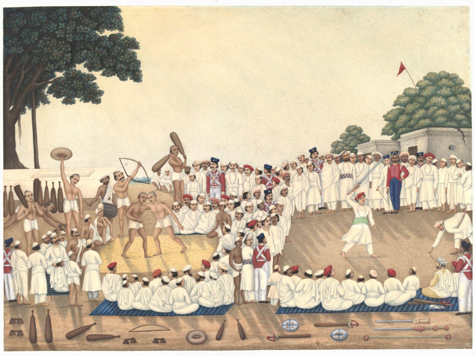 Indian sports, Hulas Lal, ca. 1830