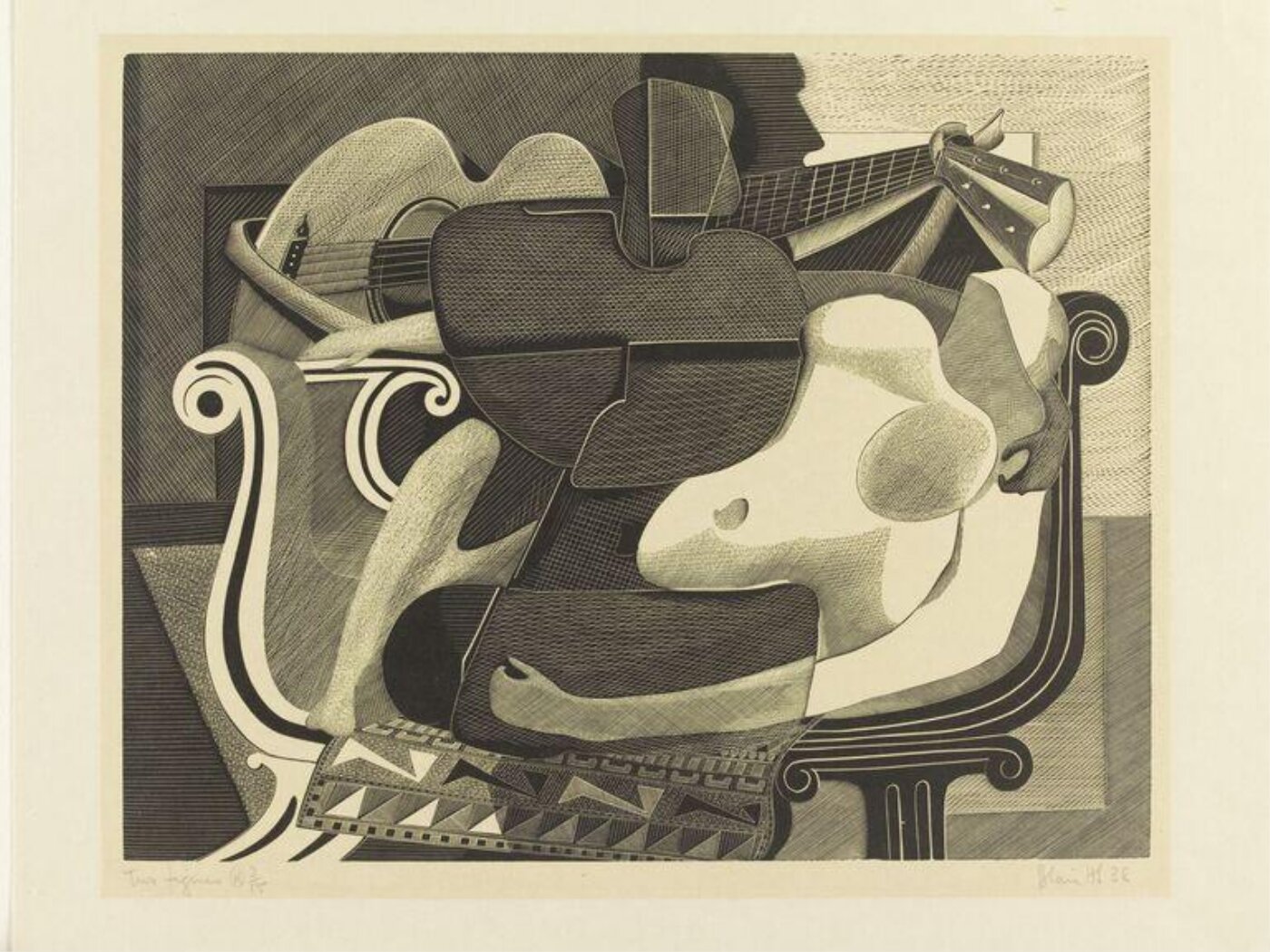Blair Hughes-Stanton, Two Figures (A)