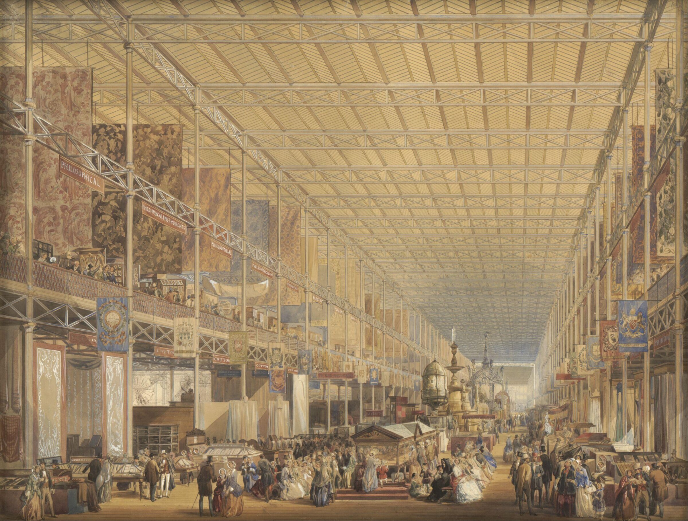 Interior of the Great Exhibition, Edmund Walker, 1851