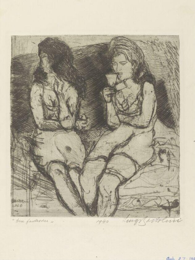Due Fantesche (Two Maids) (1940) by Luciano Bartolini