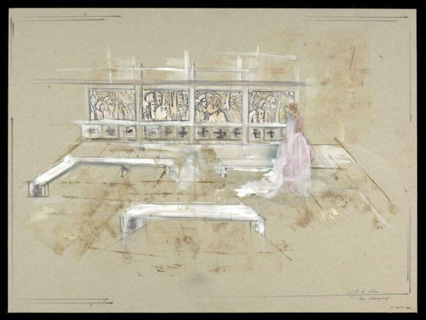 Set design (ca. 1980) by Samuel Henri Mendes da Costa