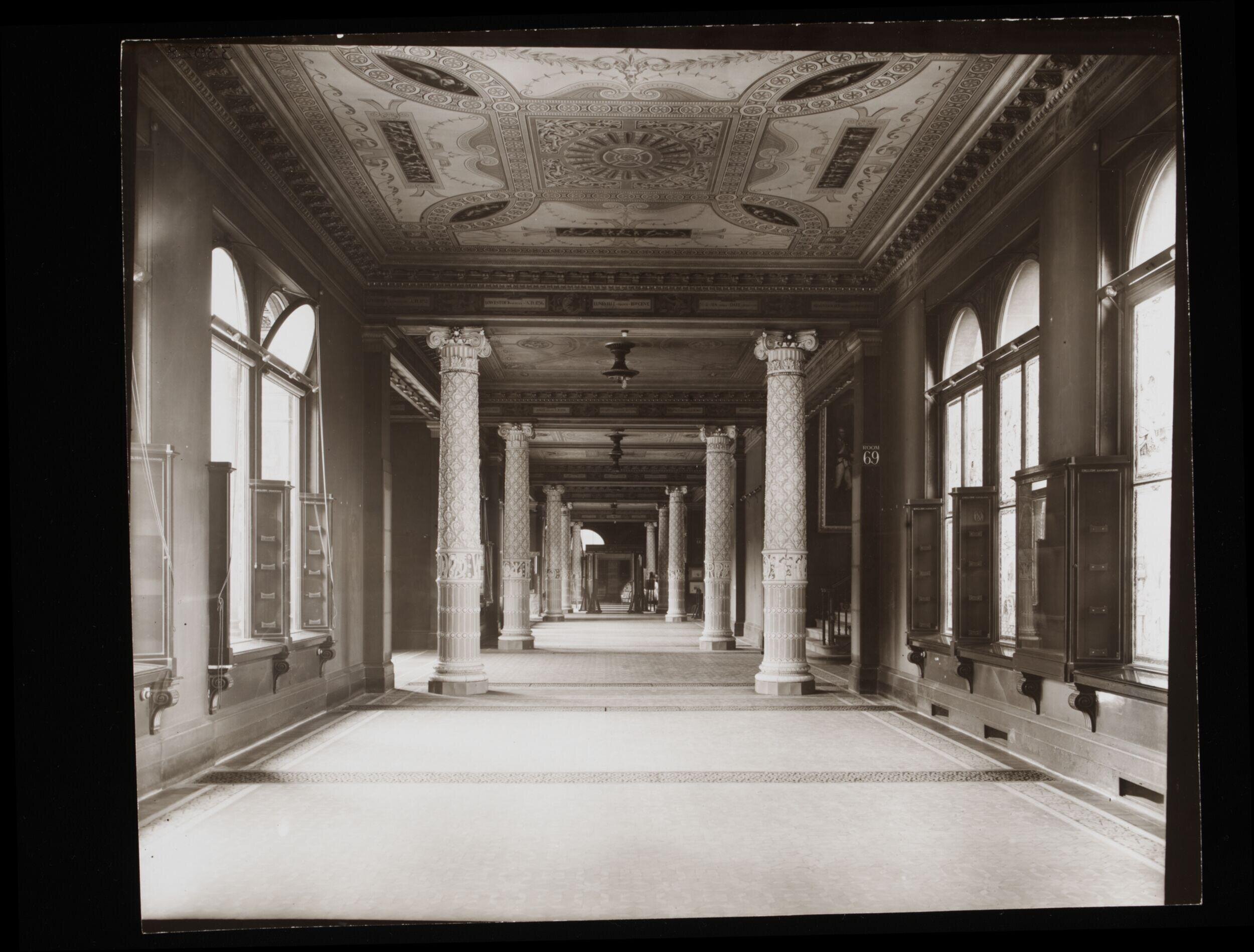 South Kensington Museum, Ceramic Galleries lookin from Gallery 69 west towards Gallery 65