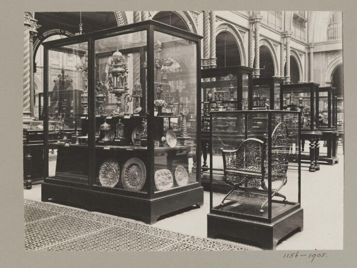 Victoria and Albert Museum, view of cases in South Court image