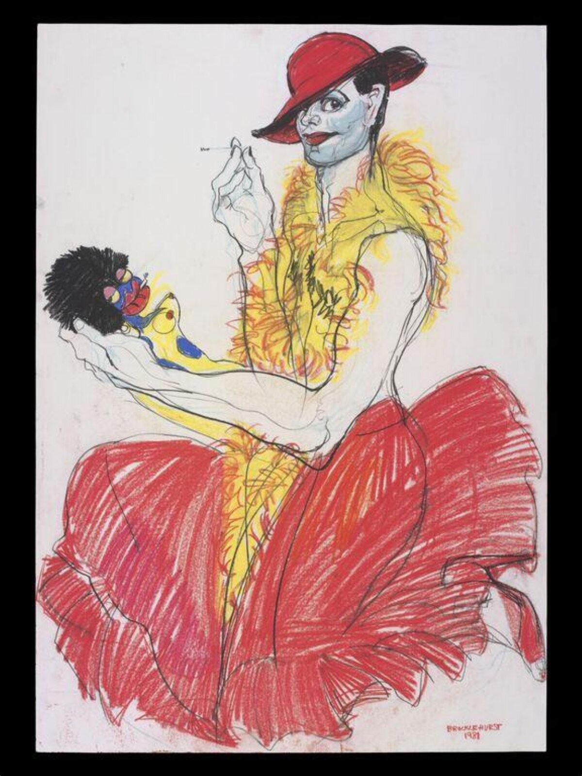 Drawing, Josephine Brocklehurst, 1981