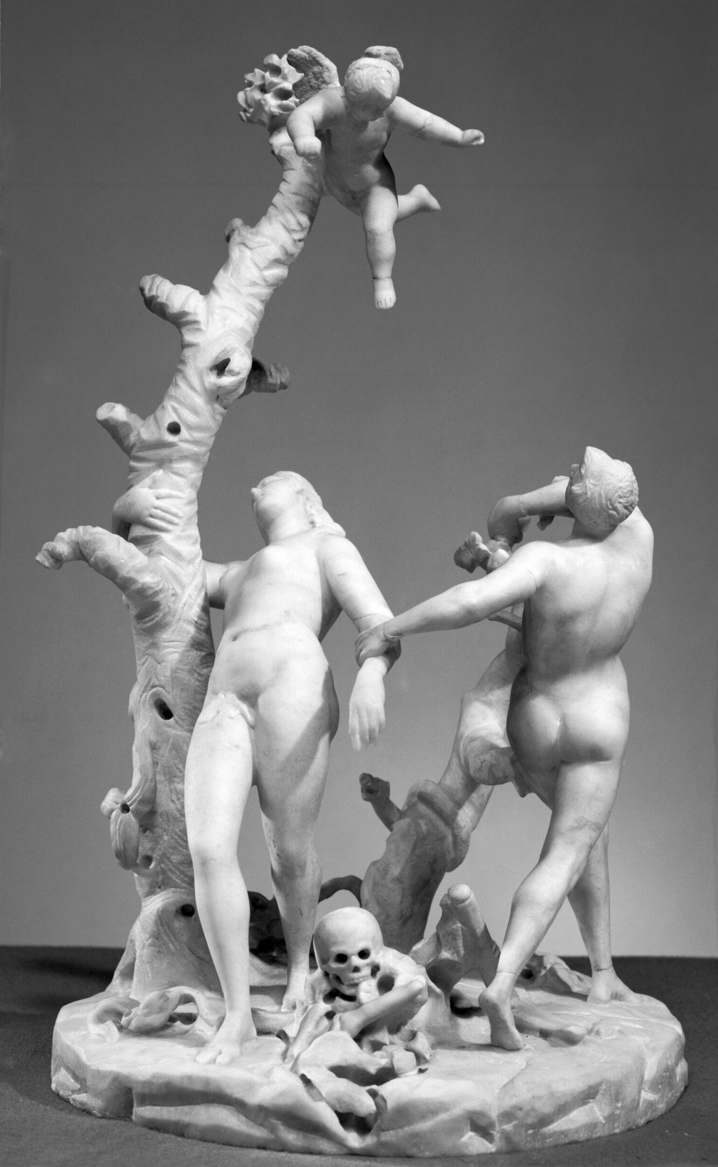 The Expulsion from Paradise, Francesco Bertos, early 18th century