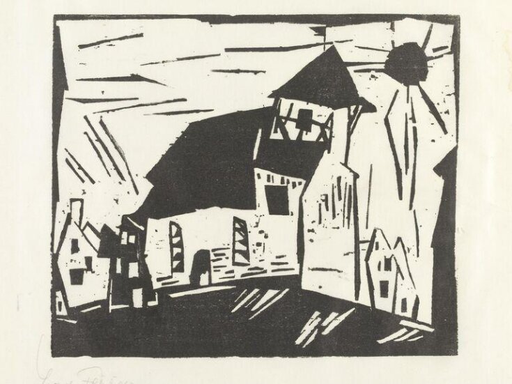 Sun over church | Lyonel Feininger | V&A Explore The Collections