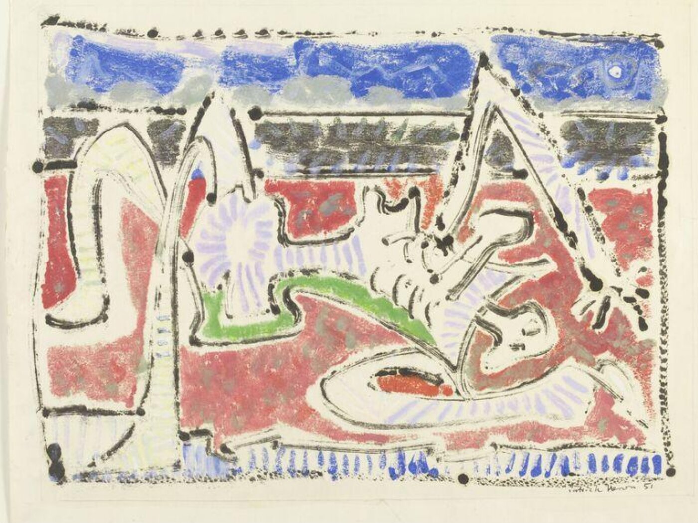 Patrick Heron, Reclining figure