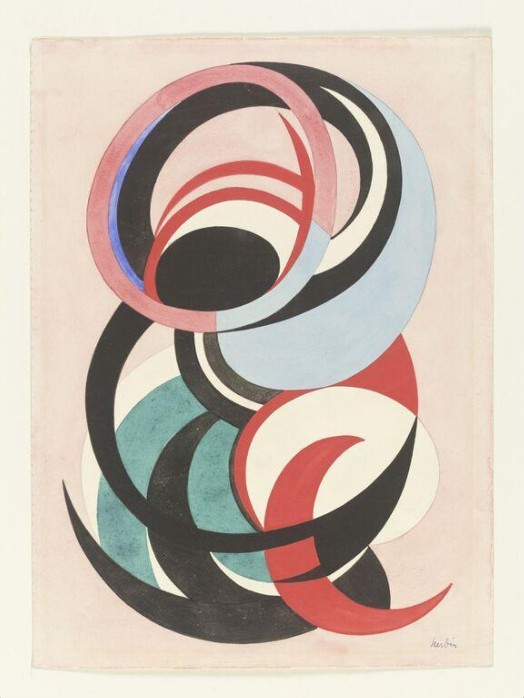 Watercolour drawing, Auguste Herbin, 1939