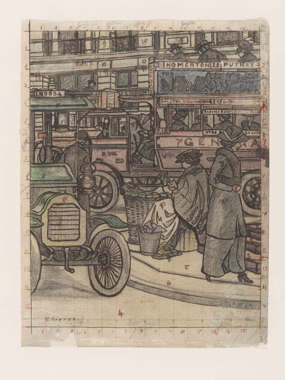 Piccadilly Circus, Charles Ginner, c. 1912