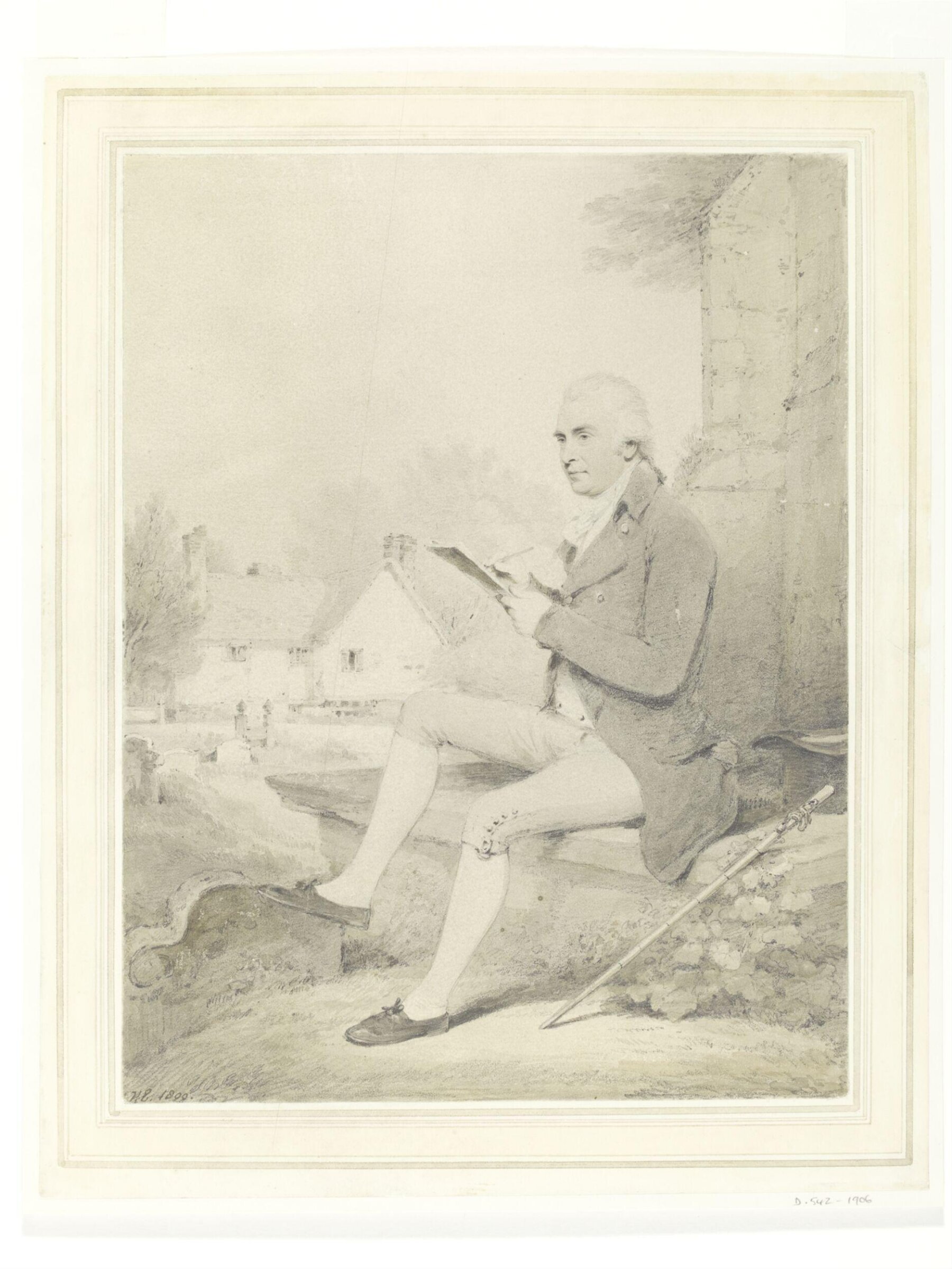 Portrait of Thomas Hearne, Henry Edridge, 1800
