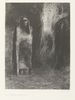 L'homme fut solitaire dans un Paysage de Nuit