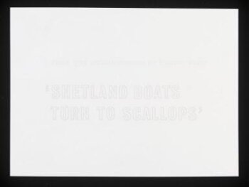 Shetland Boats Turn to Scallops