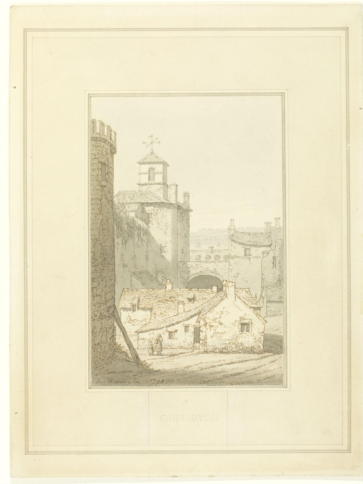 Carnarvon, Joseph Farington, 1791