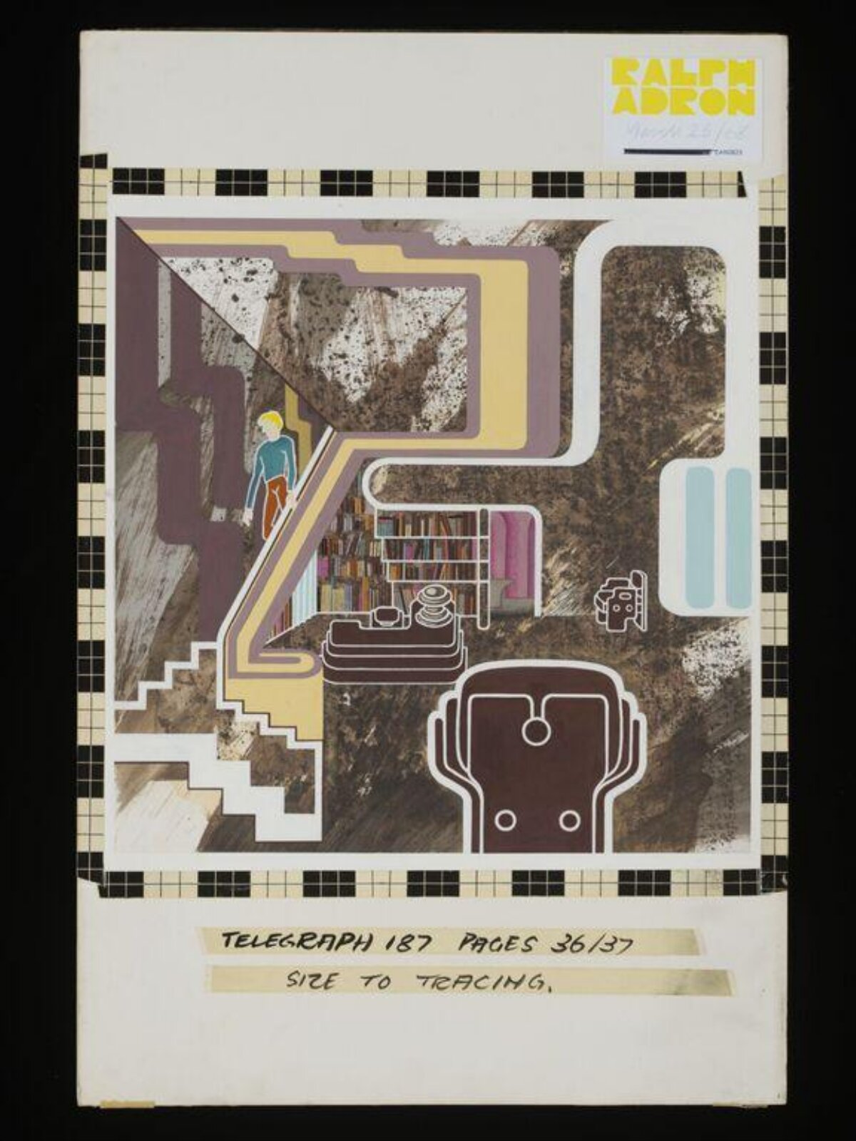 Study and Open Plan Staircase, Ralph Adron, 1968