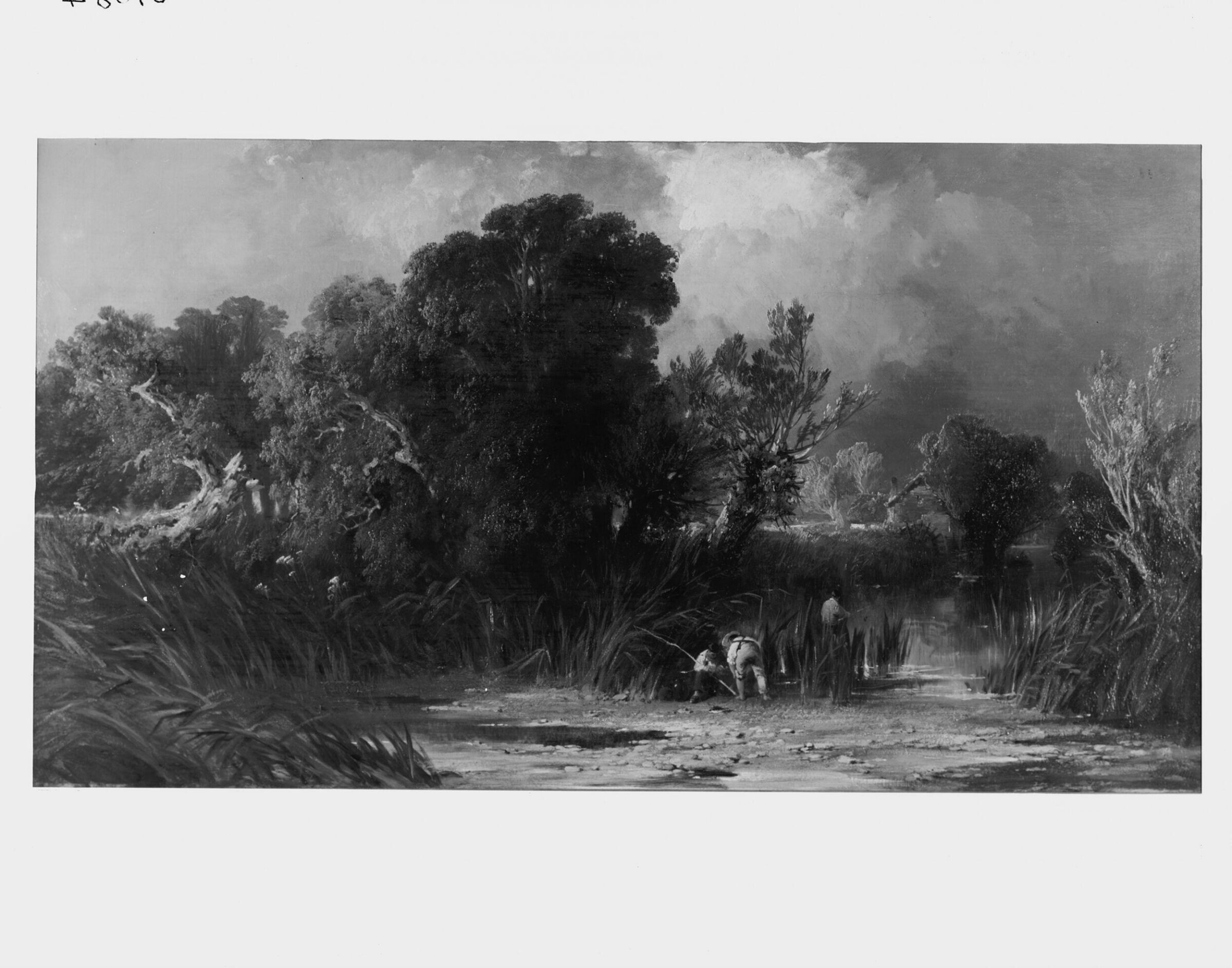 Landscape: amongst the rushes, Edmund John Niemann, ca. 1840-1868