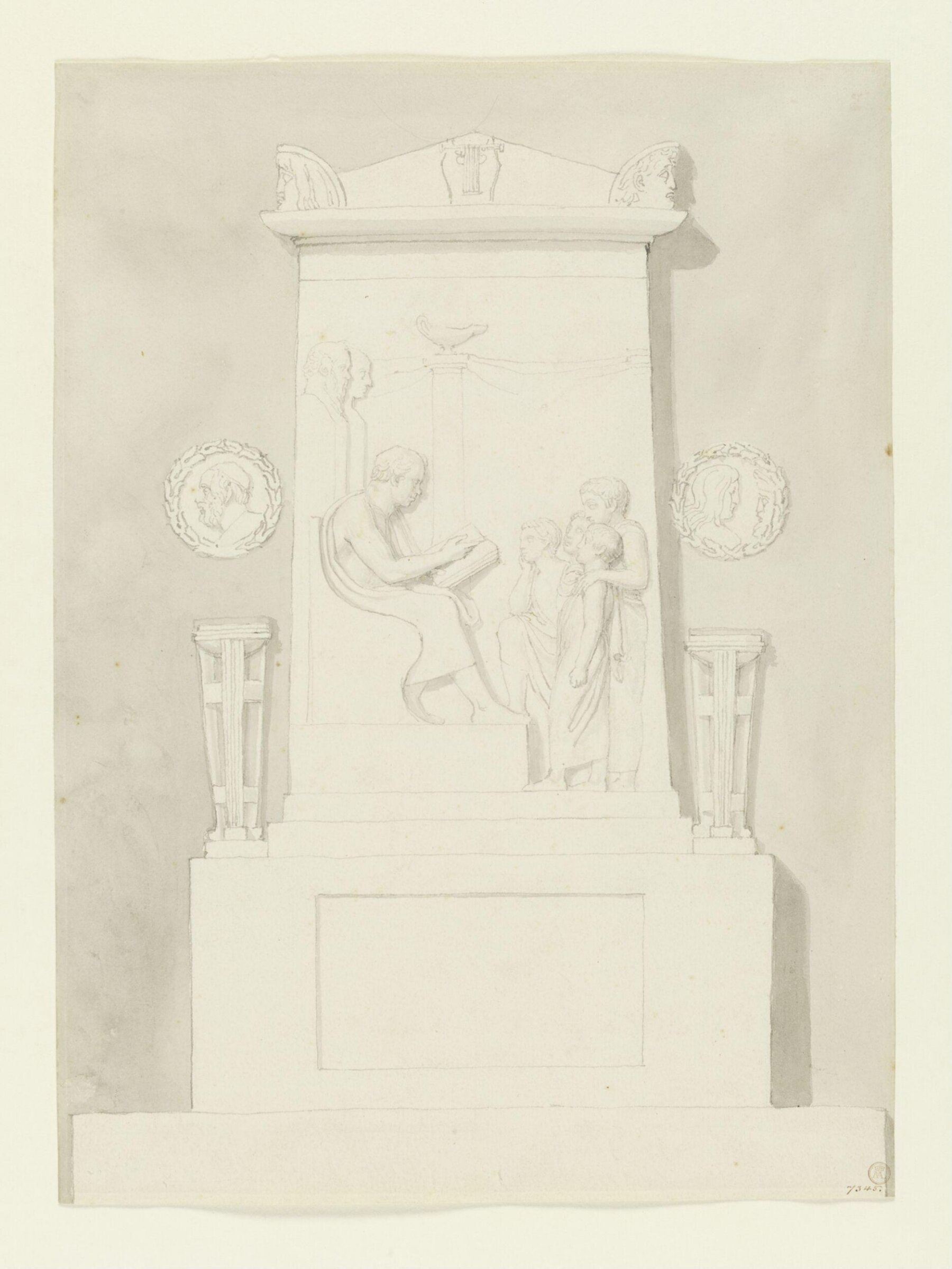Design for a monument, Thomas Stothard, ca. late 18th century - early 19th century