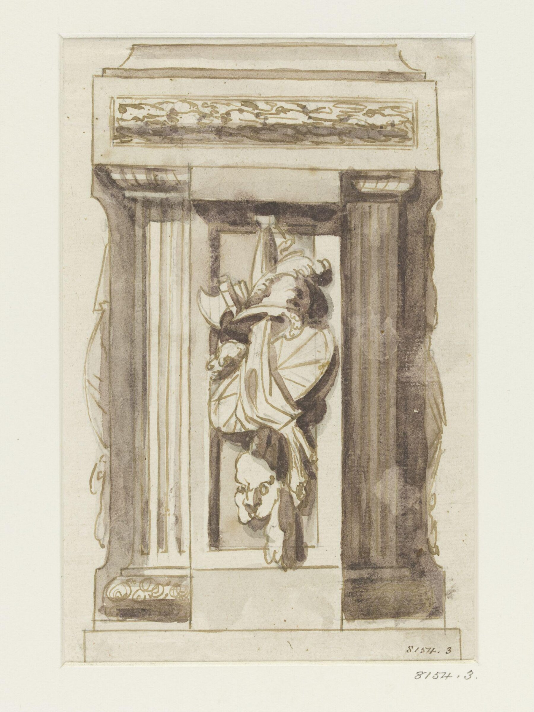 Drawing, attributed to J. C. Delafosse