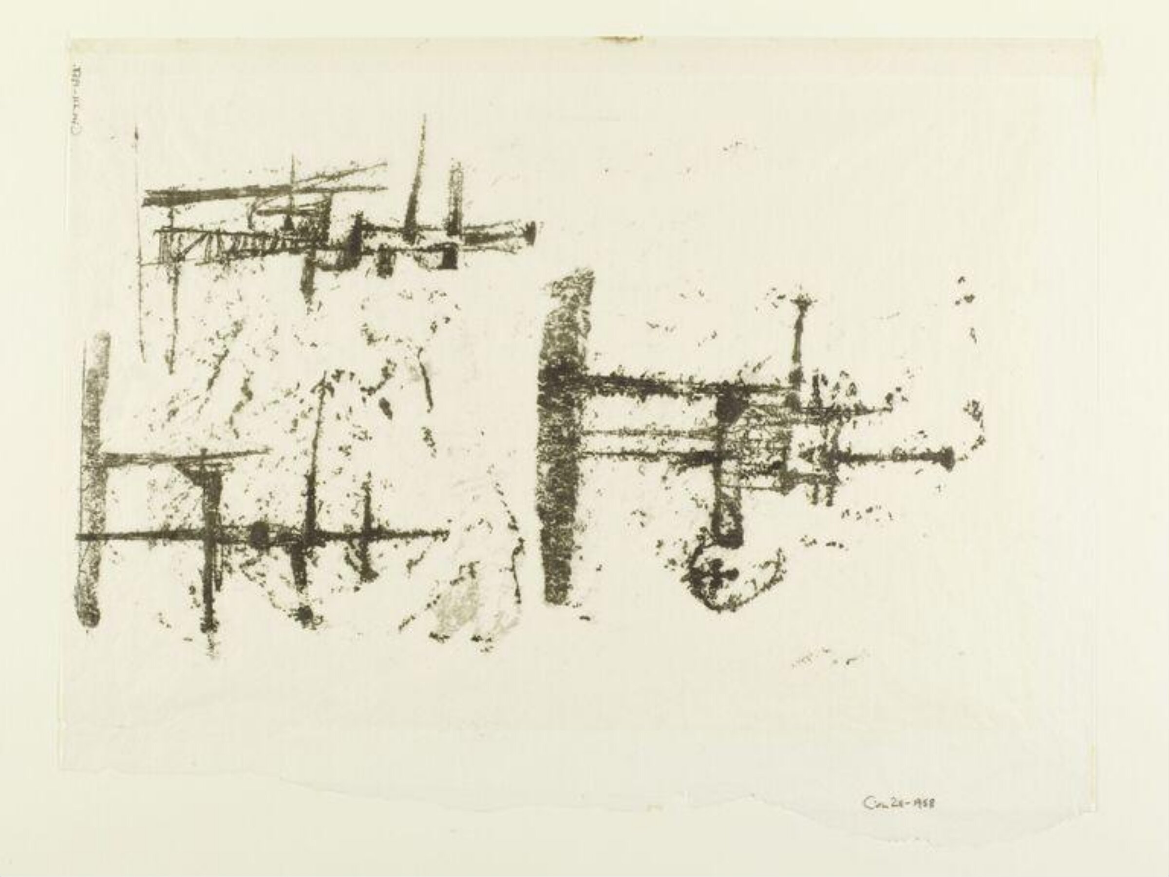 Drawing, Geoffrey Clarke, 1958