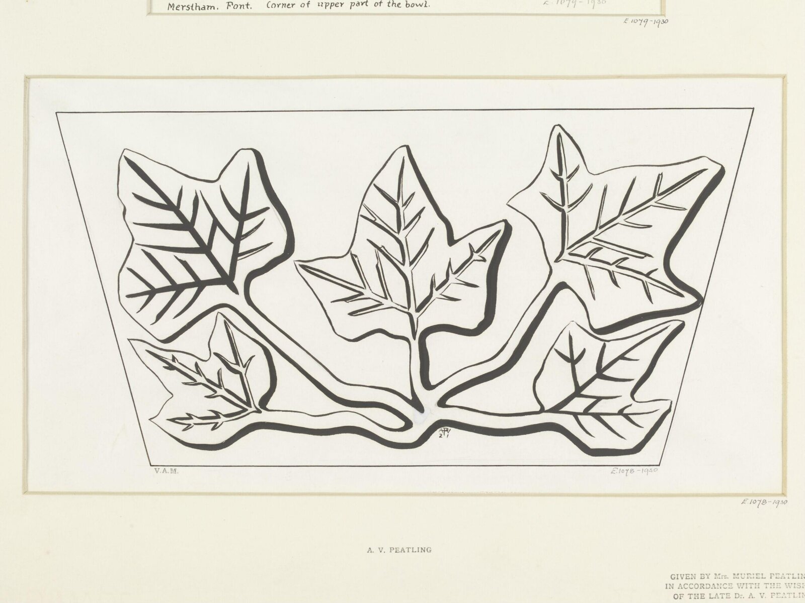 Drawing, A. V. Peatling, 1921
