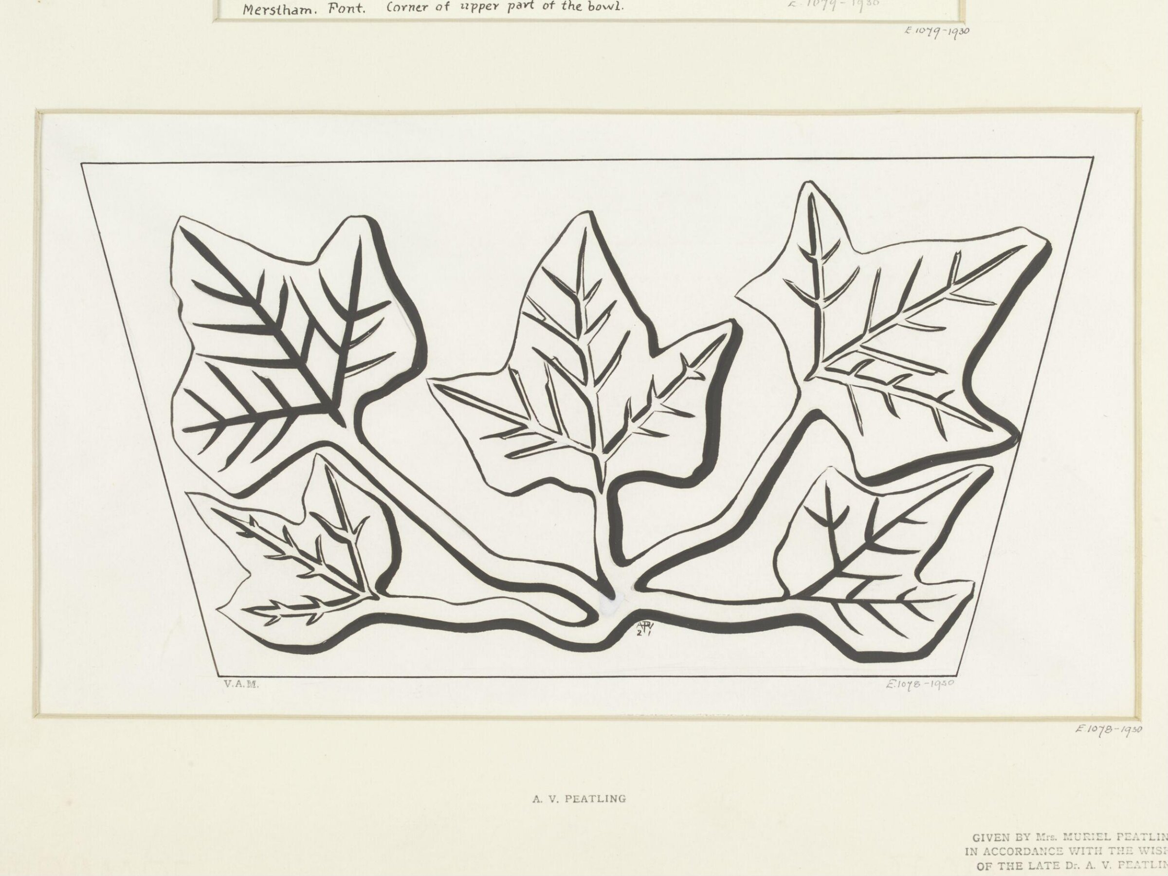 Drawing, A. V. Peatling, 1921