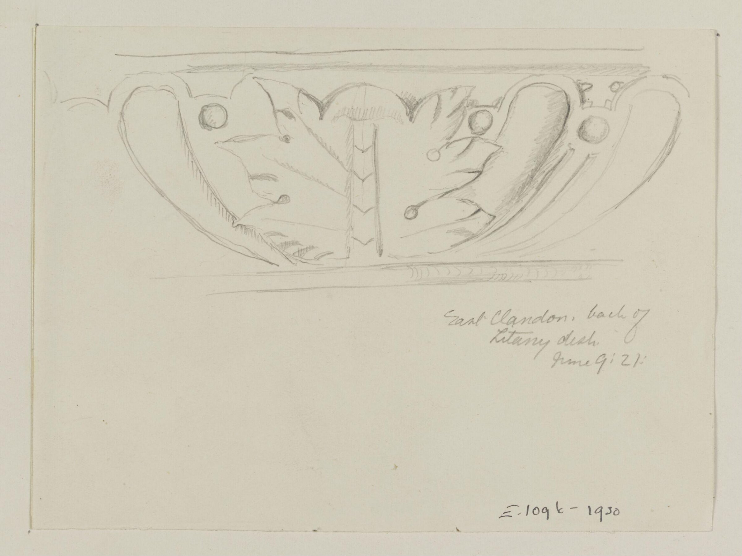 Drawing, A. V. Peatling, June 9th 1921
