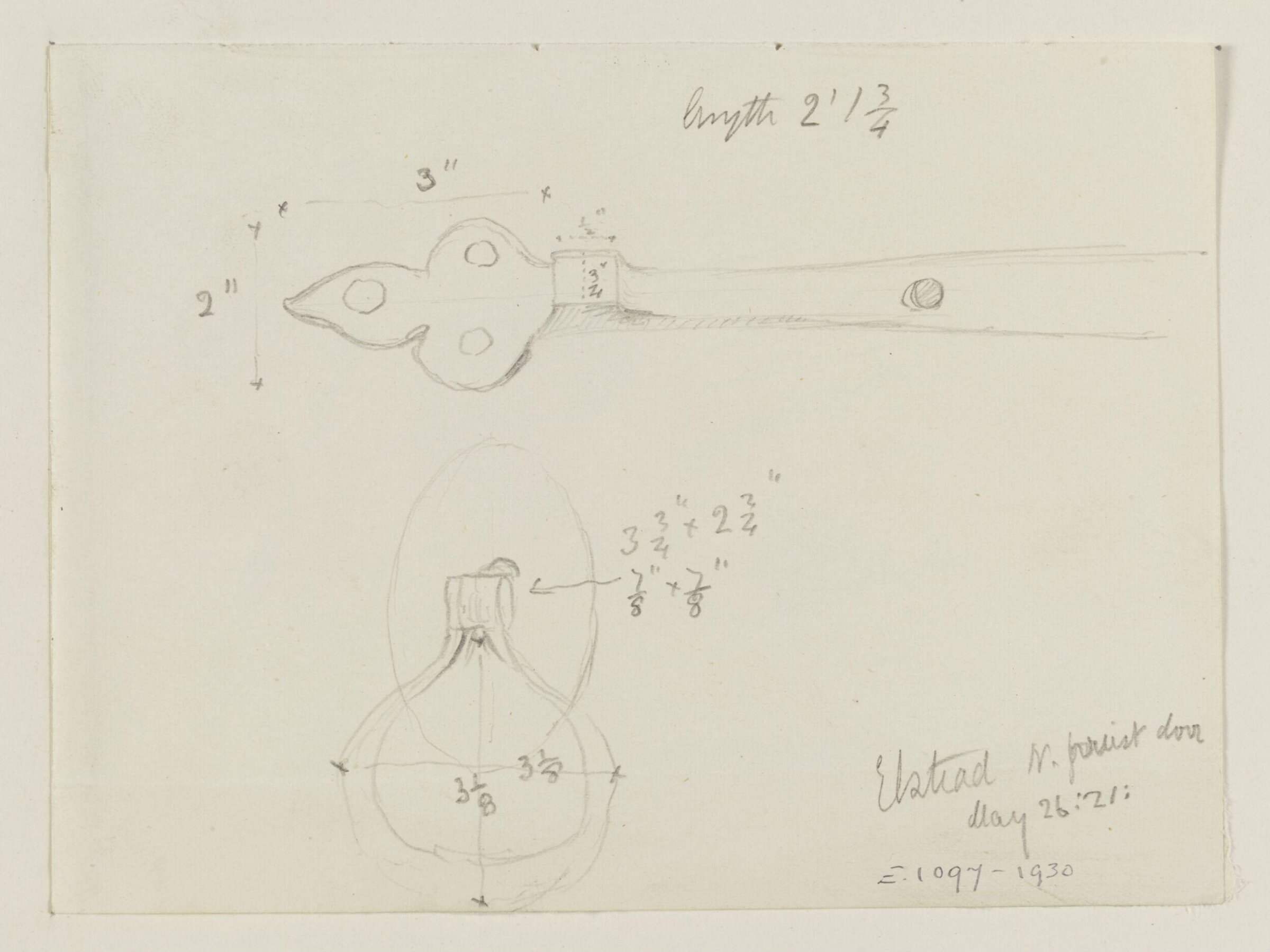 Drawing, A. V. Peatling, May 26th 1921