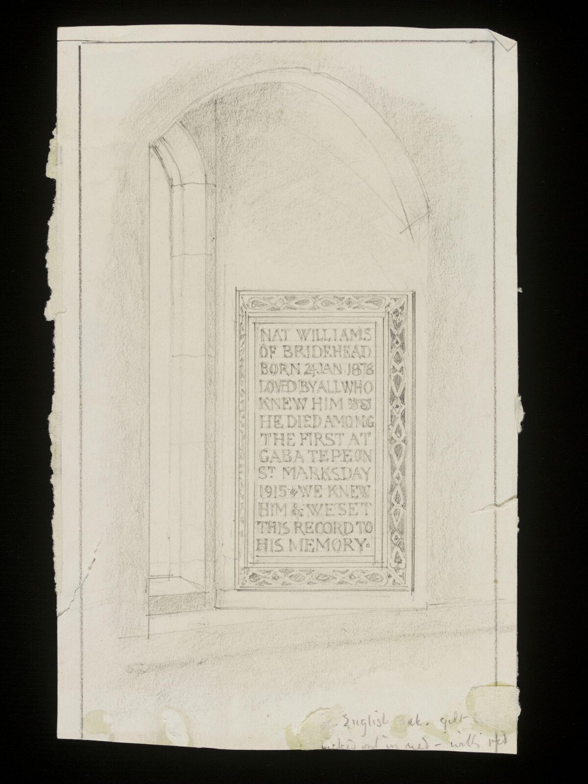 Drawing, George Washington Henry Jack, early 20th century