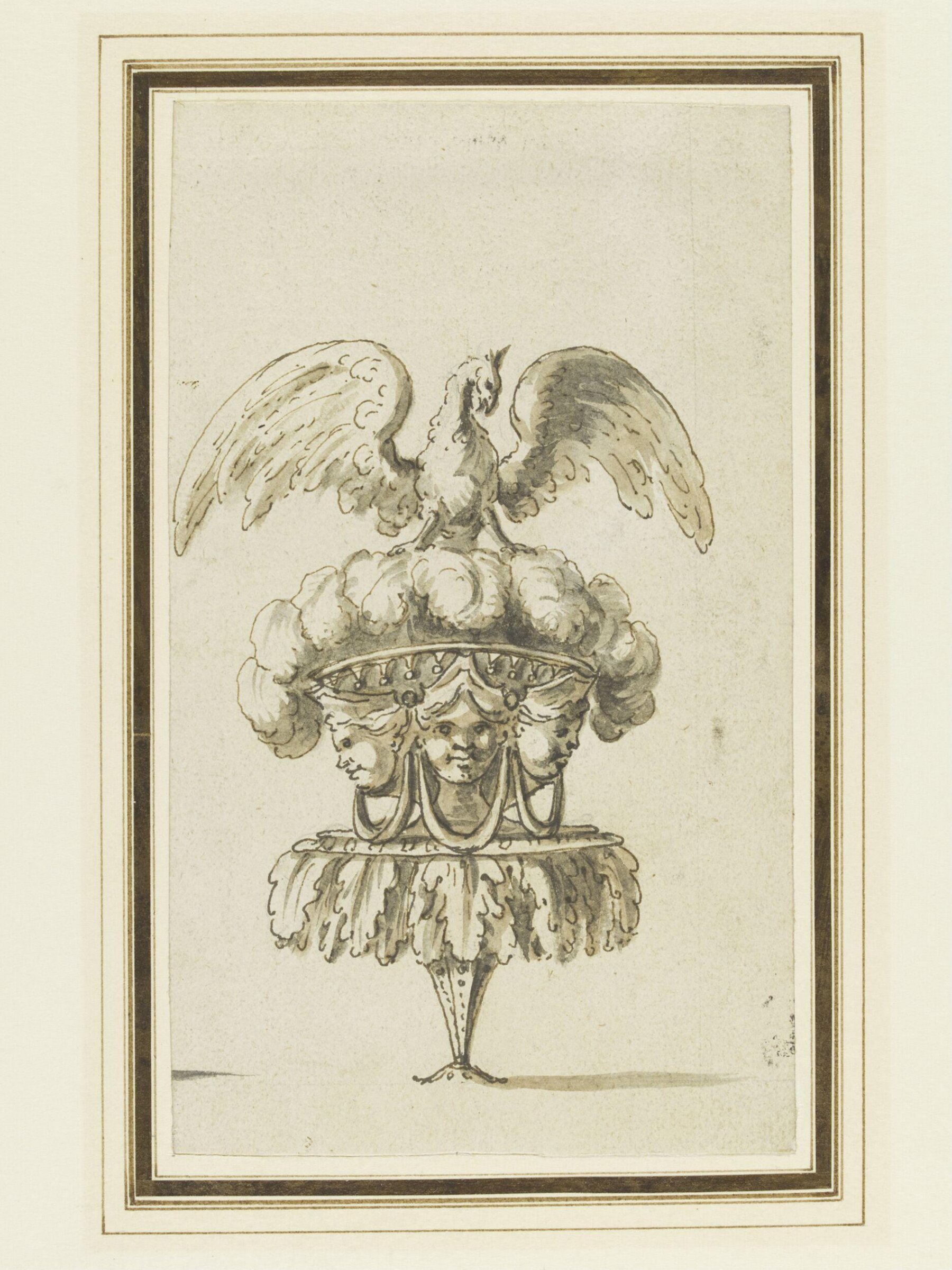 Drawing, attributed to Etienne de Lavallée Poussin, 18th century