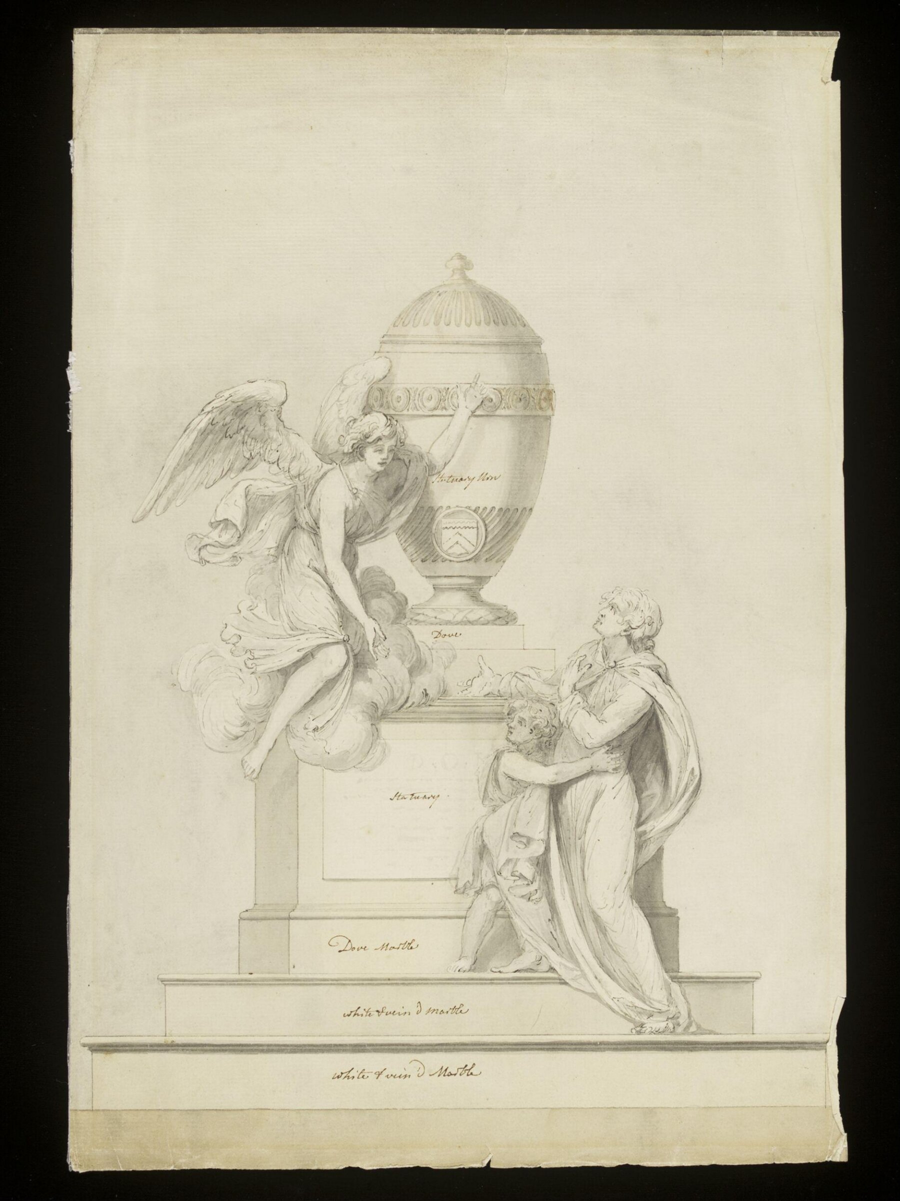 Drawing, Joseph Wilton, 18th century