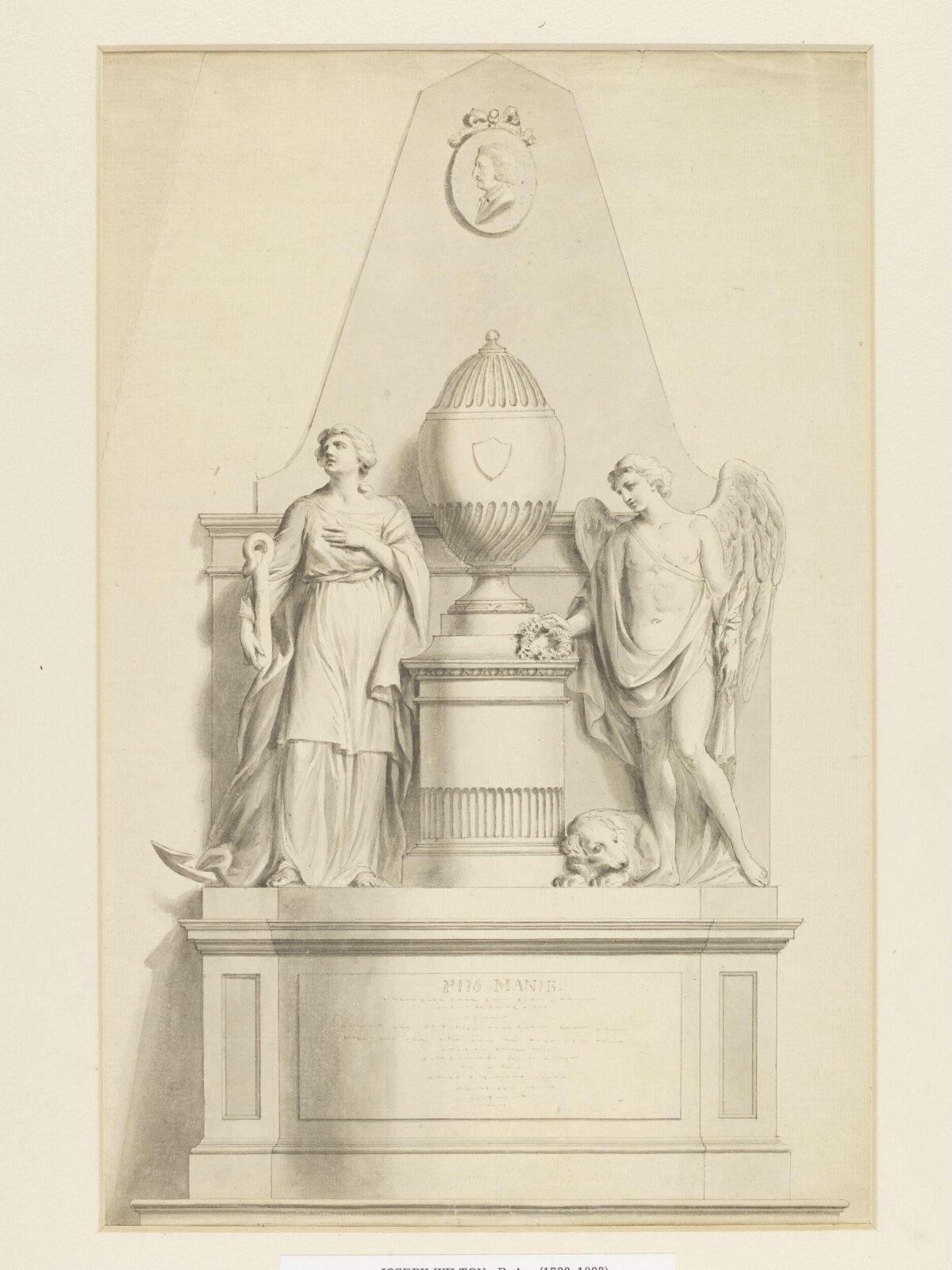 Drawing, Joseph Wilton, 18th century
